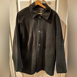 Men’s Kenneth Cole Black Pea Coat